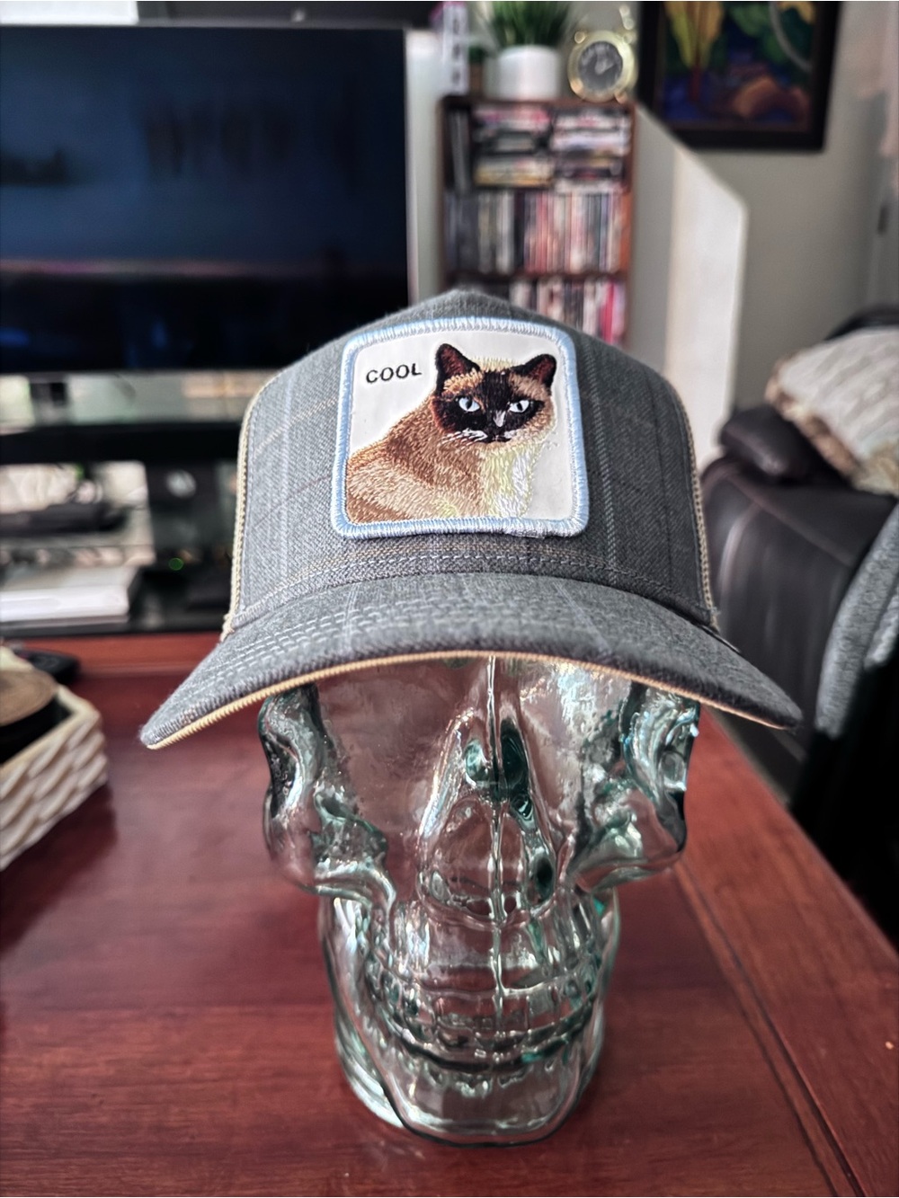 Goorin Bros. “Luxury Moon Cool Cat” Cool. Trucker Hat. Mesh SnapBack. NWT